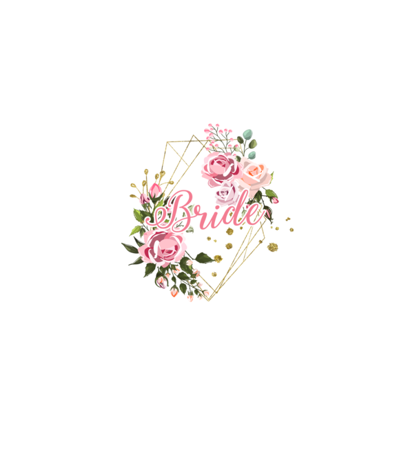 BRIDE roses floral model alb pe tricou