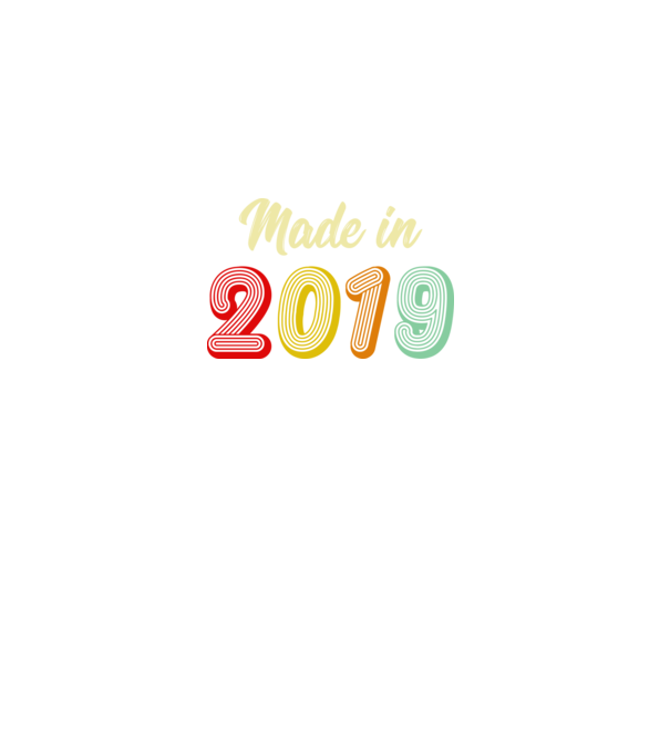 made in 2019 retro model negru pe tricou