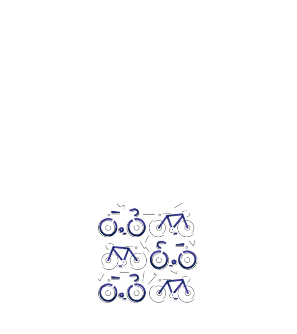 Bikes model albastru deschis pe tricou