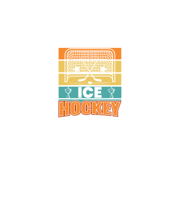 Ice Hockey model negru pe tricou