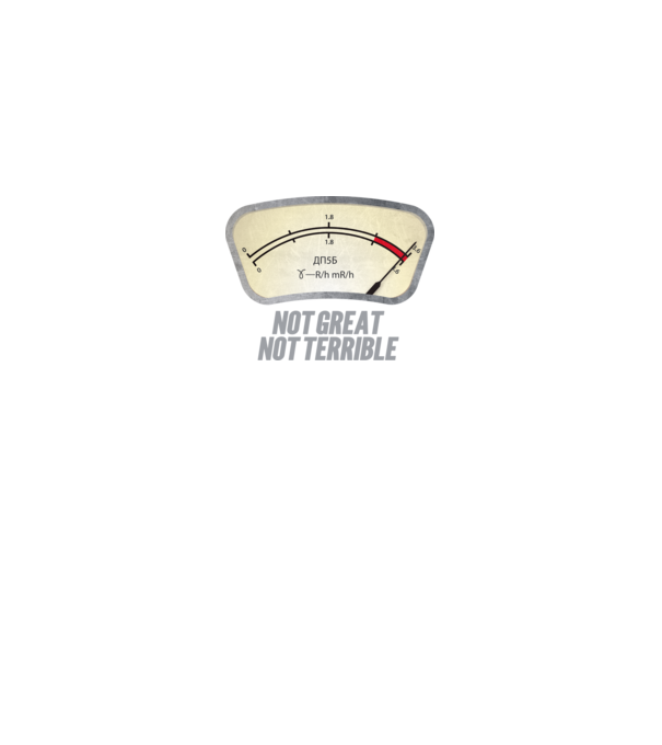 Dosimeter model gri pe tricou