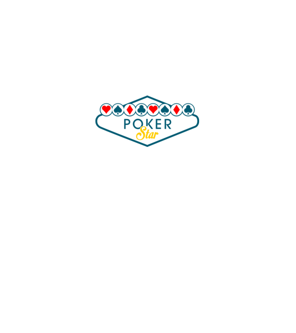 Star Poker model albastru închis pe tricou