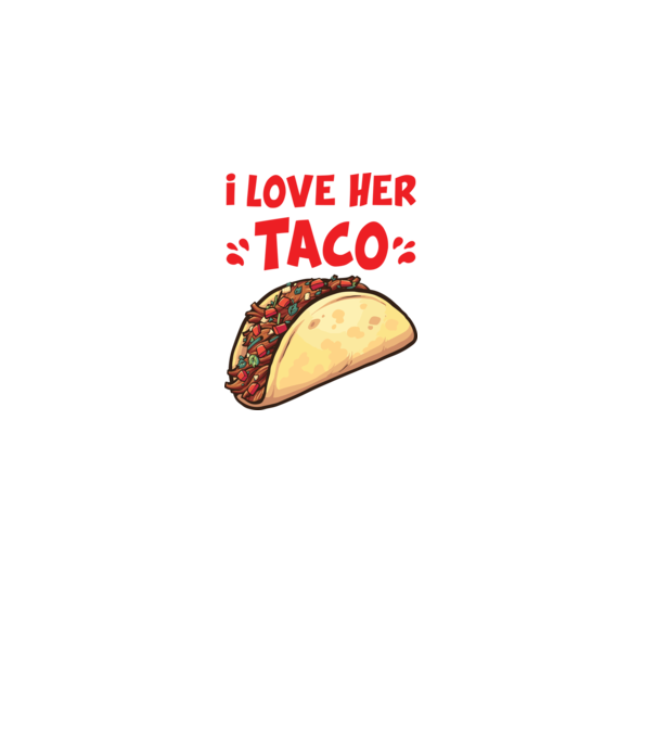 Couple TACO model alb pe tricou
