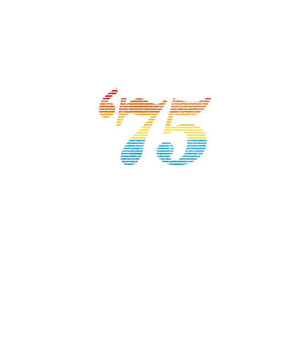 Retro Birthday 1975 model negru pe tricou