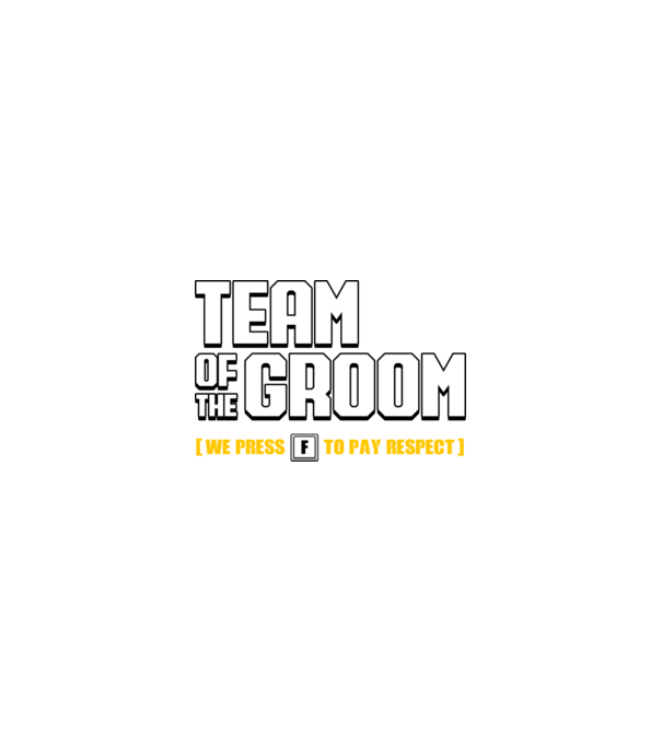 Team of the Groom model nisipiu pe tricou