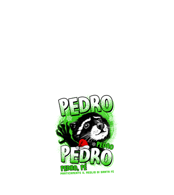 Pedro pedro christmas model alb pe tricou
