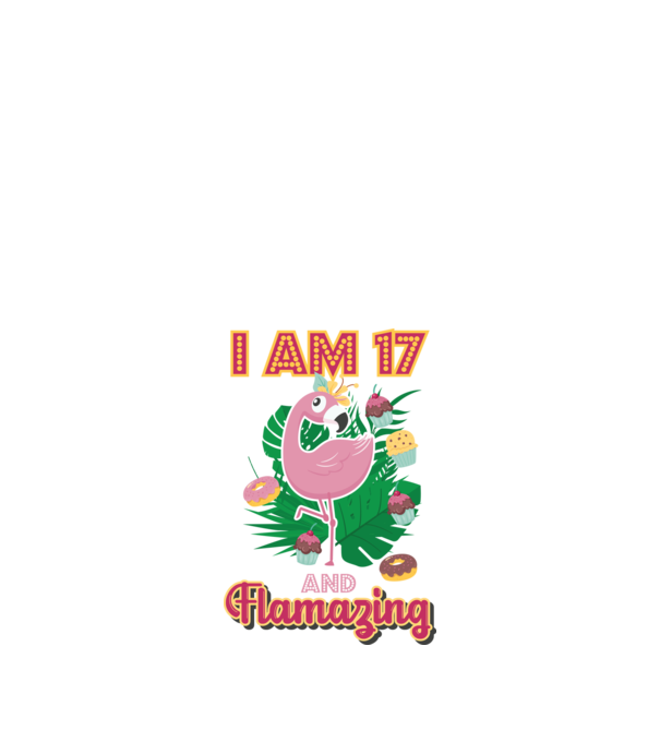 FLAMAZING Birthday 17 Years old model alb pe tricou