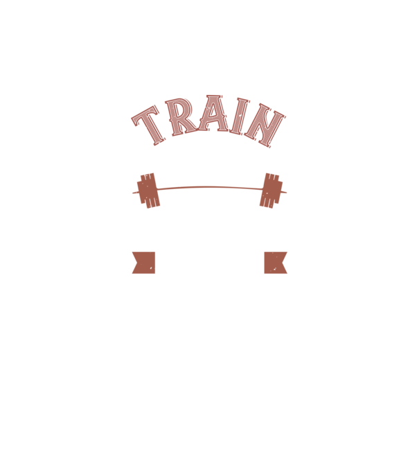 Train Hard model negru pe tricou