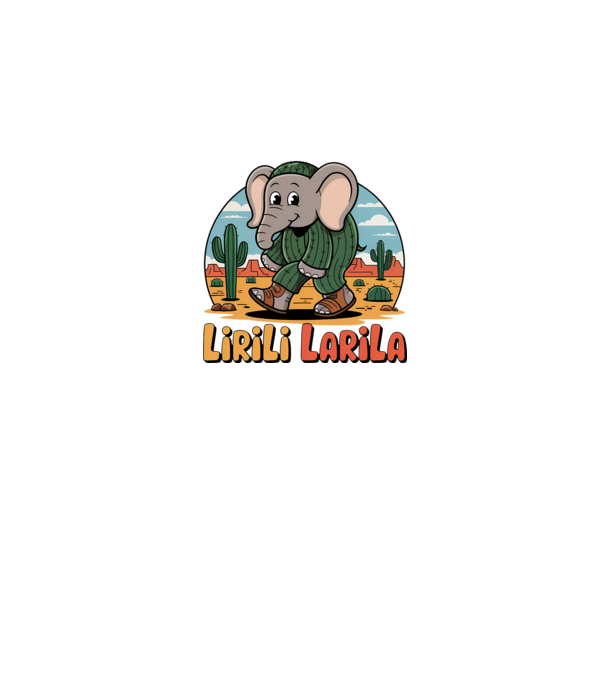 Lirili Larila model negru pe tricou
