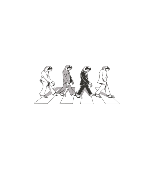 Beatles model negru pe tricou