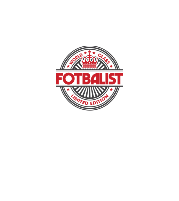 Fotbalist model alb pe tricou