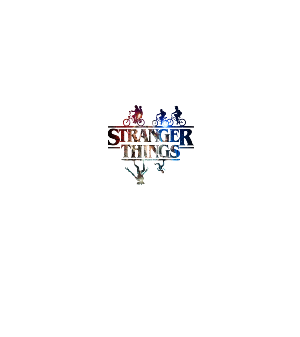 stranger things quote poster2 model alb/roșu pe tricou