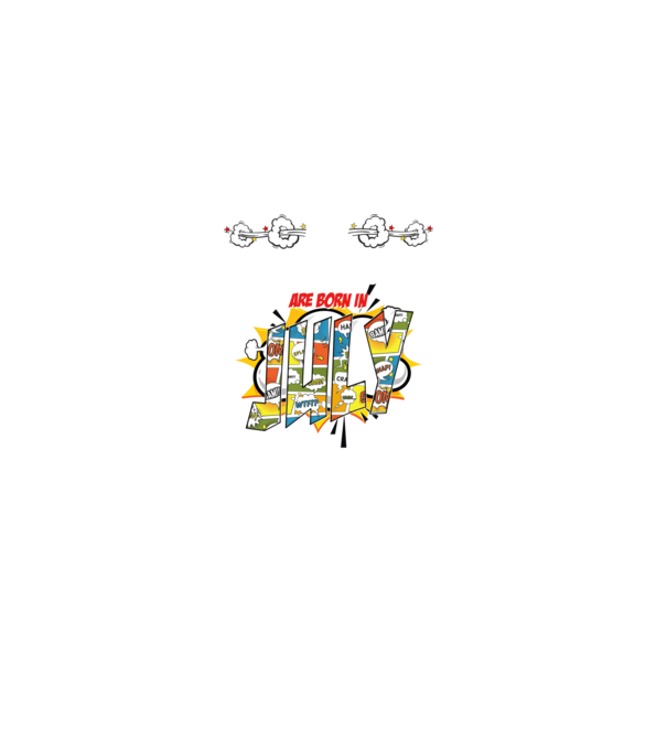 real superheroes are born in july model negru pe tricou