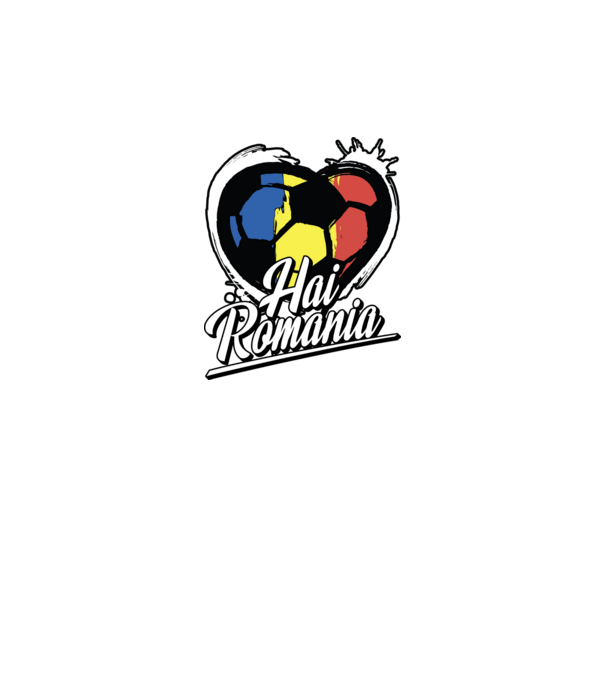 Hai romania heart model negru pe tricou