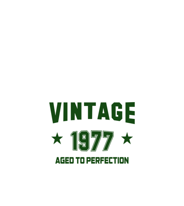 Vintage - 1977 model alb pe tricou