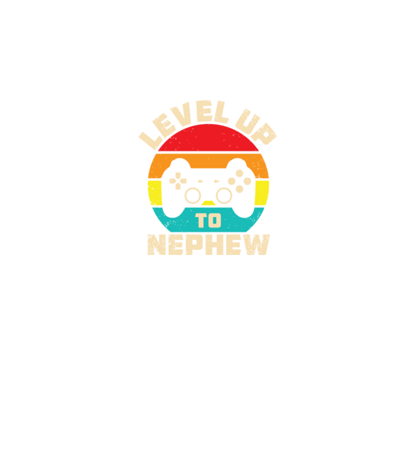 Level Up Nephew model negru pe tricou
