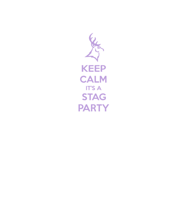 Keep calm stag party on model negru pe tricou