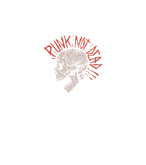 Punk Not Dead model negru pe tricou