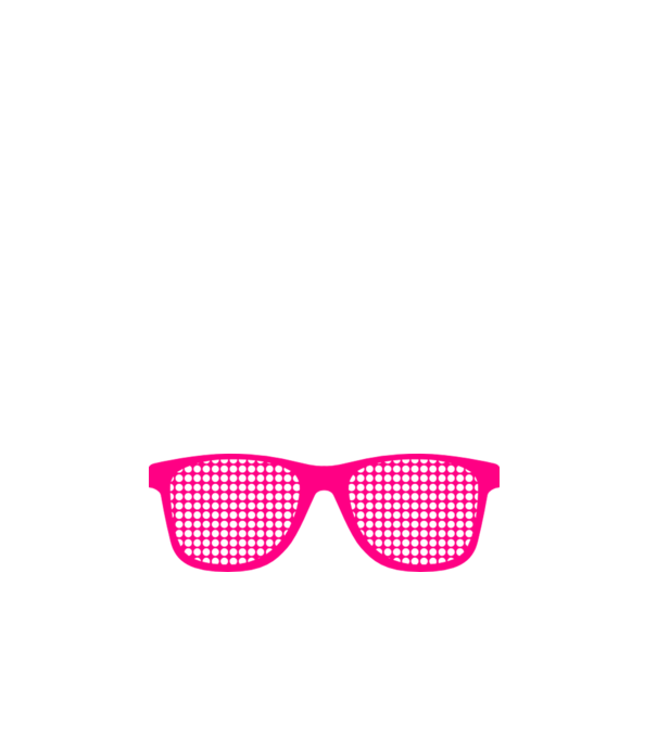 Ochelari model alb pe tricou