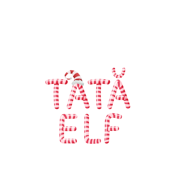 tată elf model negru pe tricou