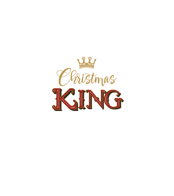Christmas King model albastru jeanși pe tricou