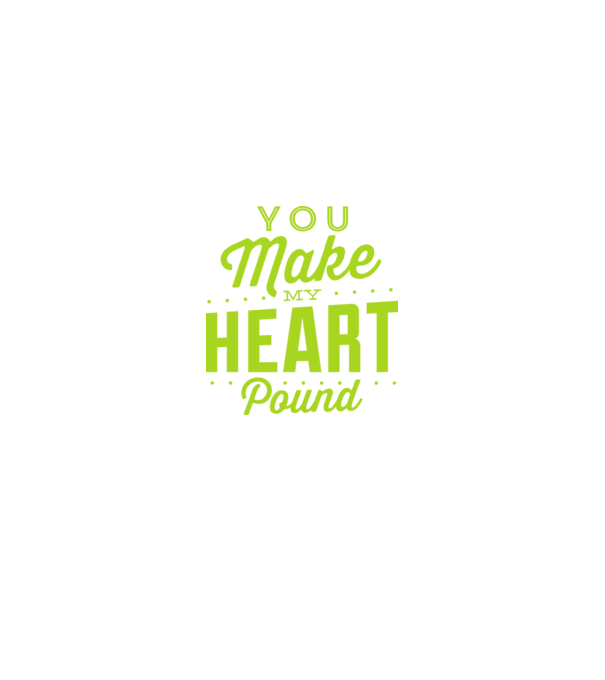 Make my heart model negru pe tricou