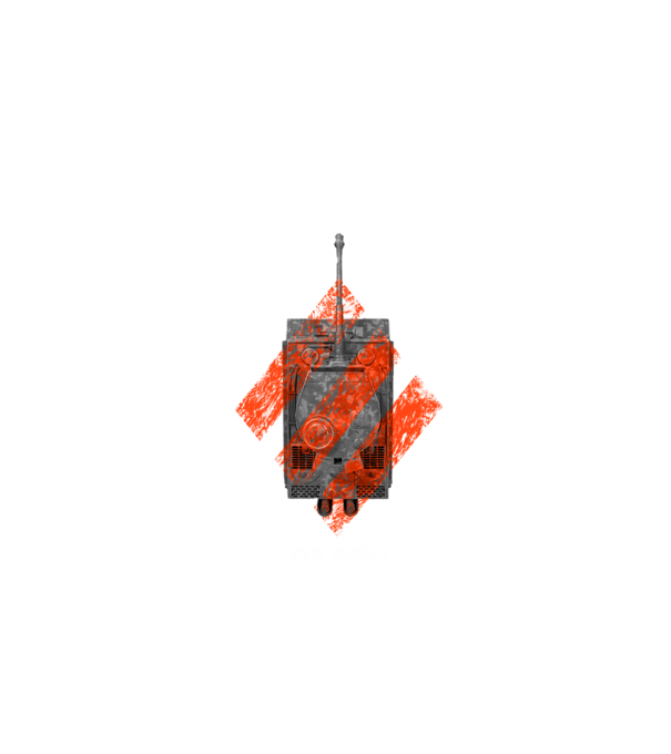 PZVI Tiger 1 heavy wot class model negru pe tricou