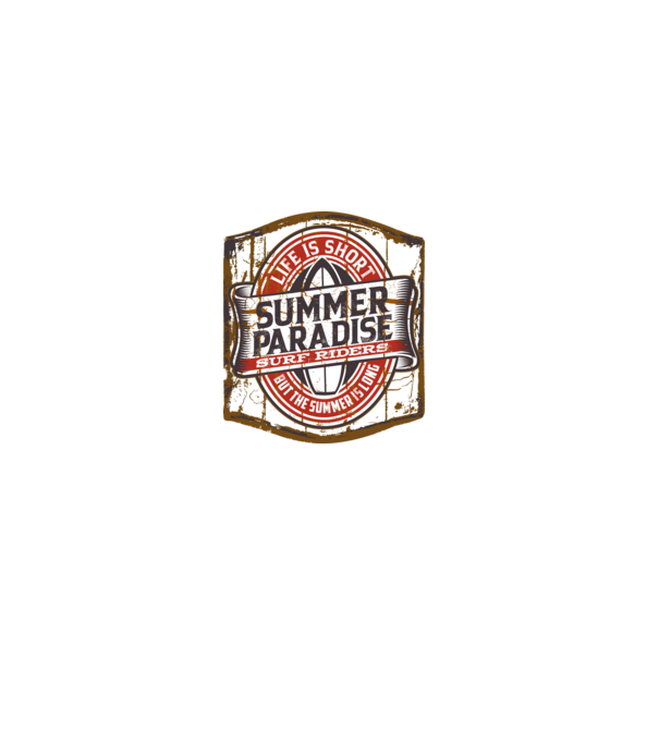 Summer Paradise model negru pe tricou