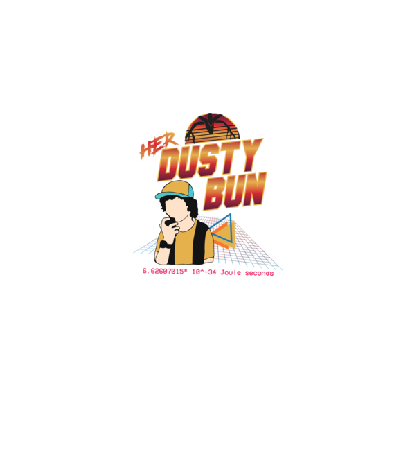 Stranger couple 80s retro Dustin model negru pe tricou