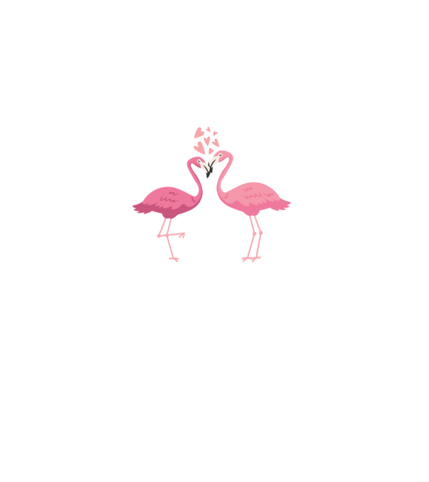 FLAMINGO ÎNDRĂGOSTIȚI model alb pe tricou