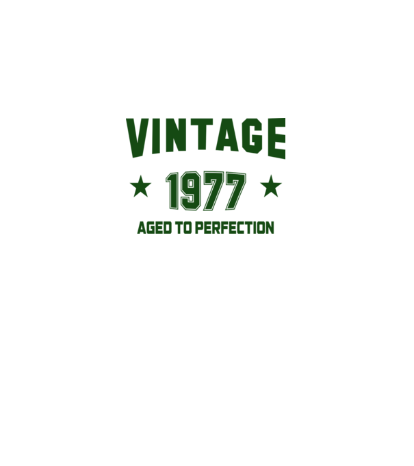 Vintage - 1977 model alb pe tricou
