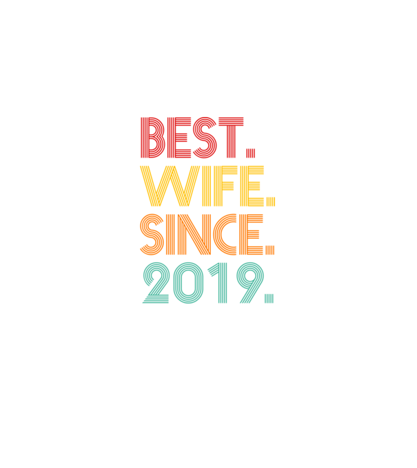 best wife since 2019 retro model negru pe tricou