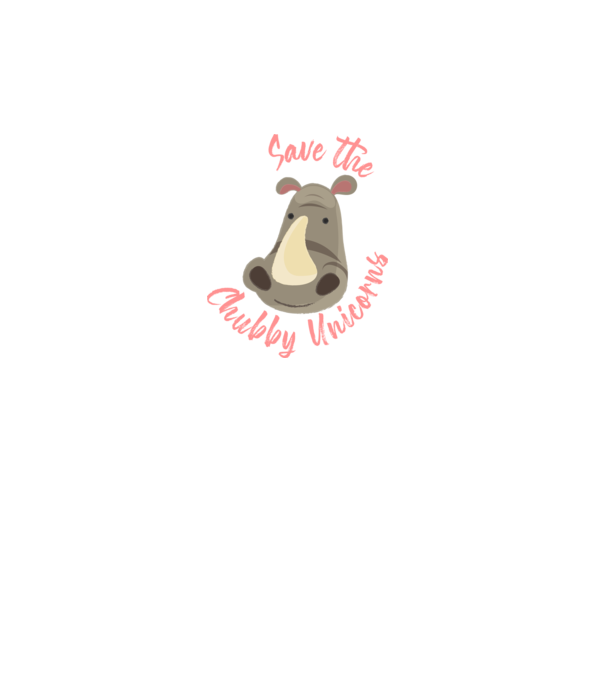 Save the chubby unicorns model turcoaz pe tricou