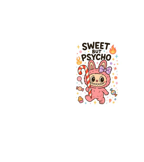 Sweet but psycho model galben neon pe tricou