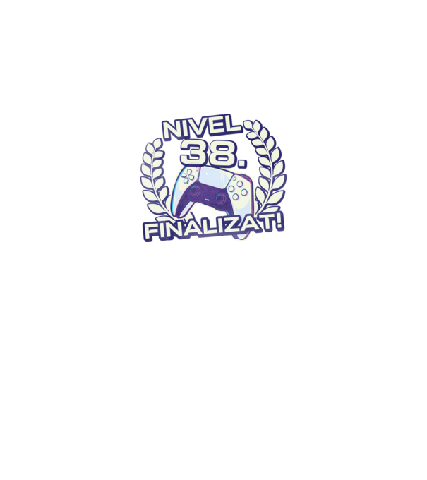 Nivel 38 finalizat! model negru pe tricou