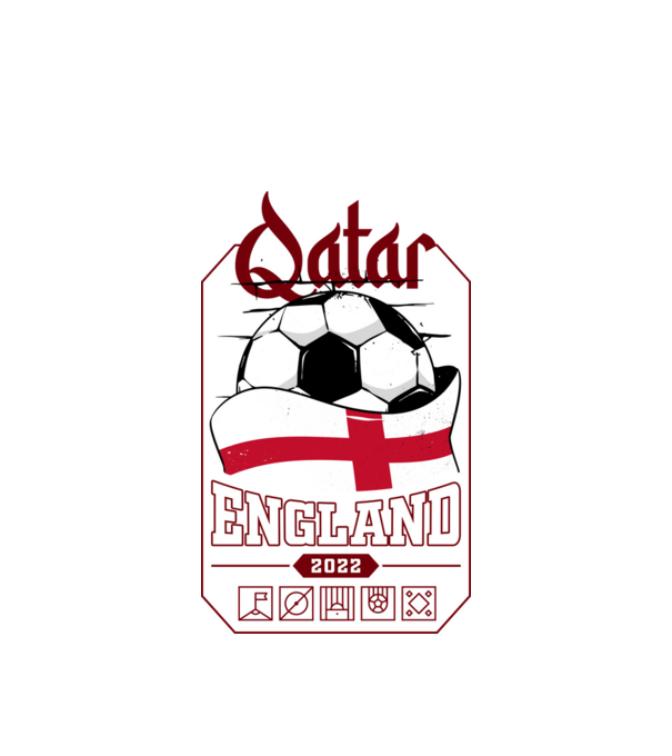Qatar teams England model alb pe tricou