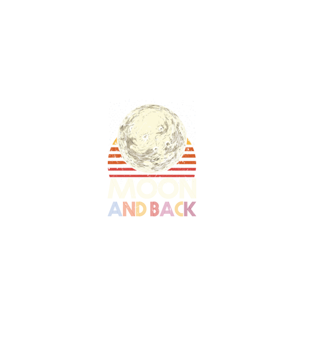 Retro vintage love you to the moon and back MOON model negru pe tricou