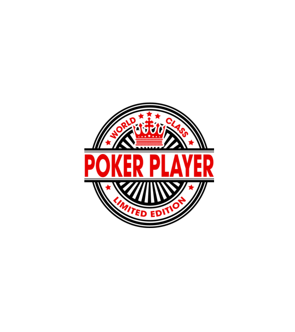 World class JUCĂTOR POKER model alb pe tricou