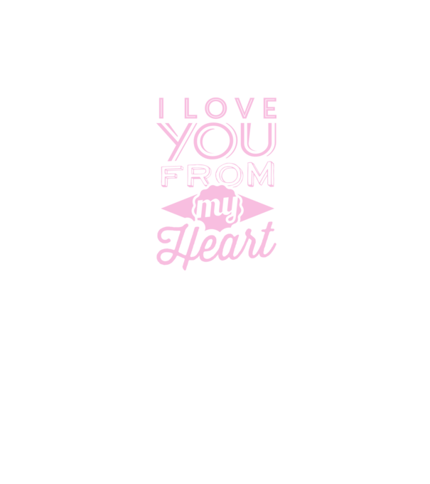 love you from model albastru închis pe tricou