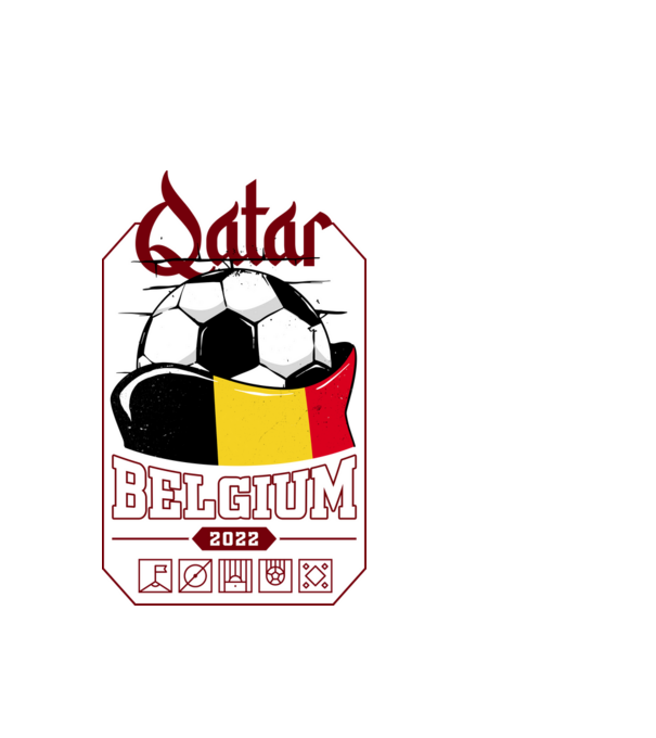 Qatar teams Belgium model alb pe tricou