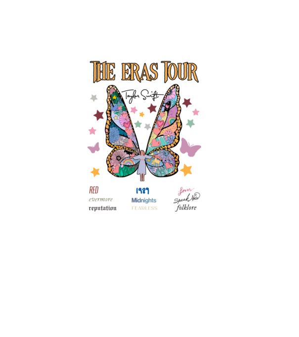 Taylor Swift eras fairy model alb pe tricou