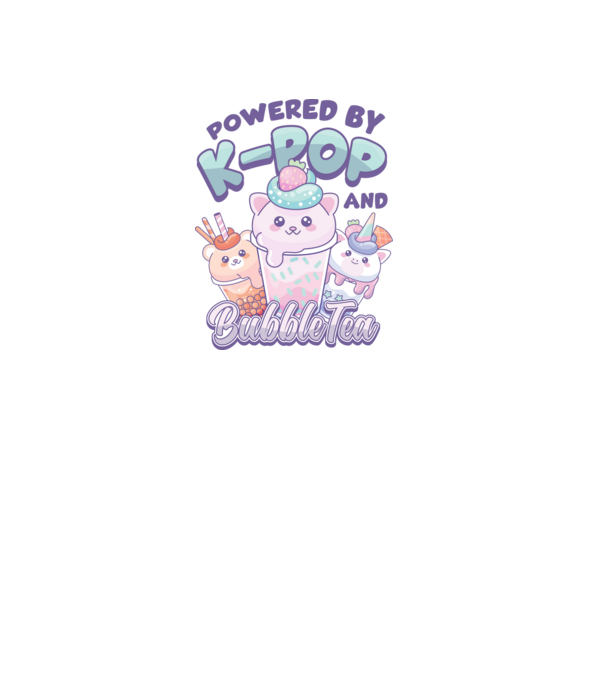K-POP BUBBLE TEA model roz deschis pe tricou