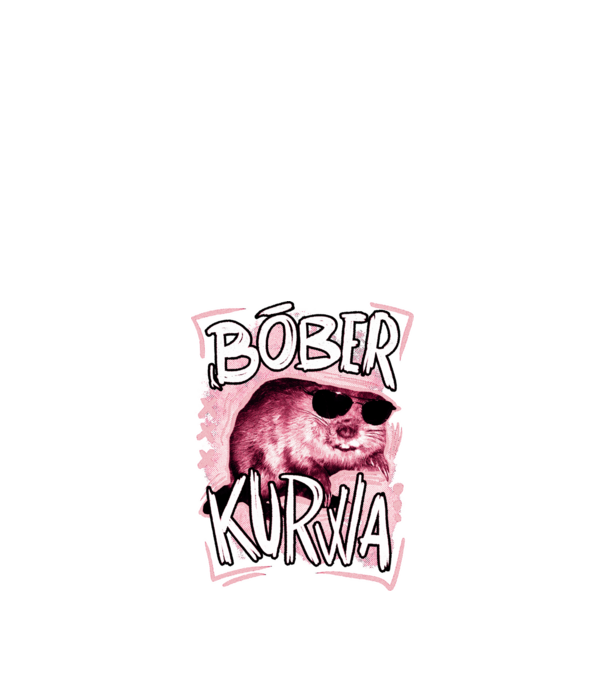 Bóber wtf model negru pe tricou