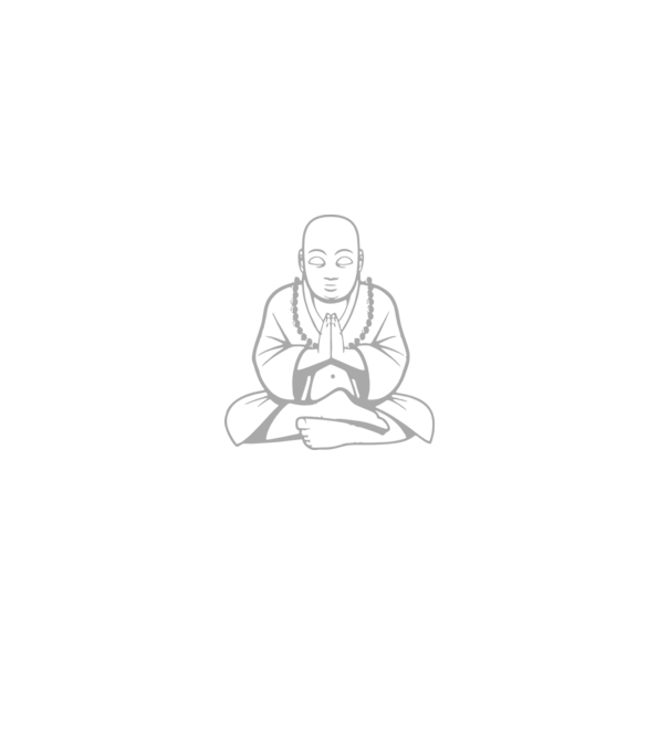 monk outline model negru pe tricou