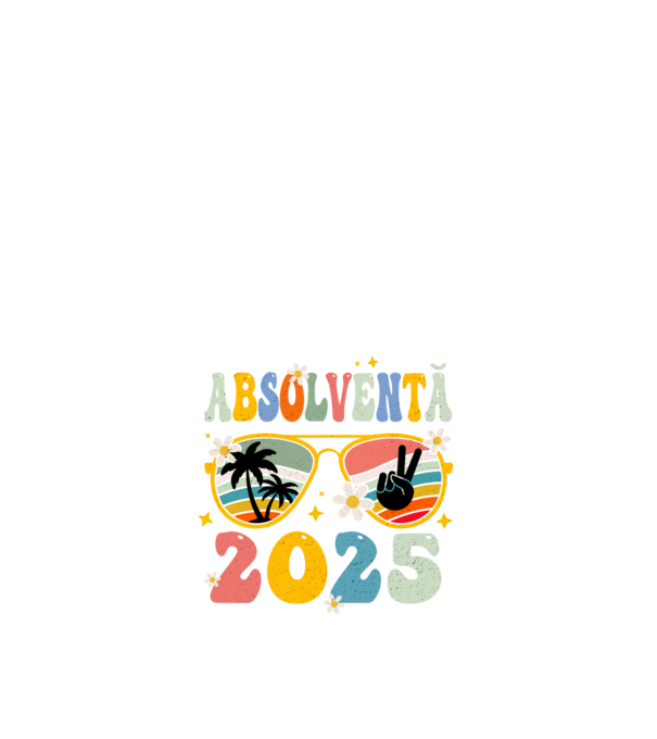 Absolventă 2025 model alb pe tricou
