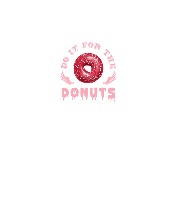 Do it for the donuts model negru pe tricou