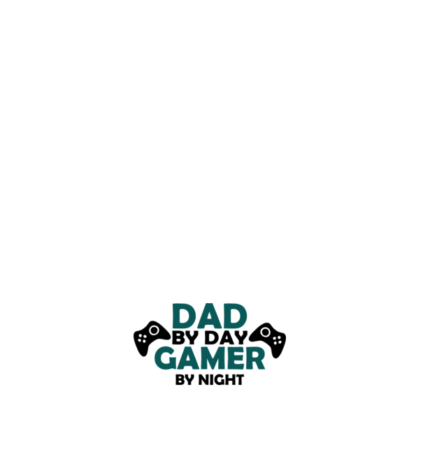 Dad by day gamer by night model roz deschis pe tricou