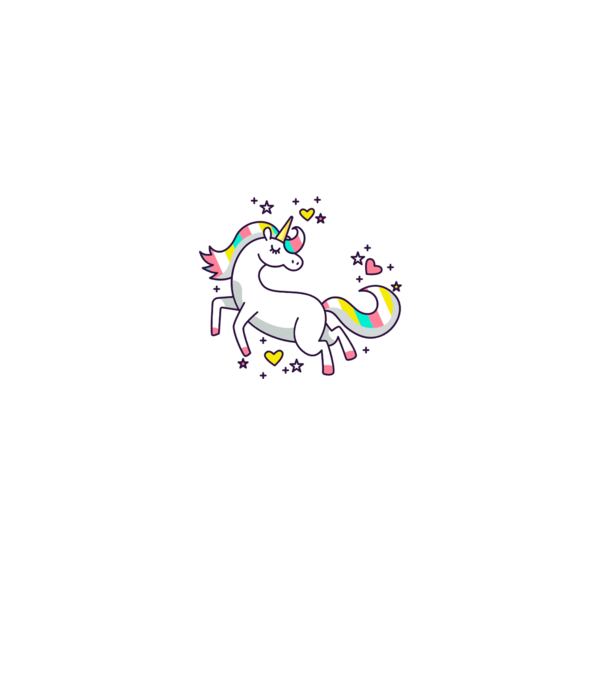 Unicorn Spark model roz pe tricou