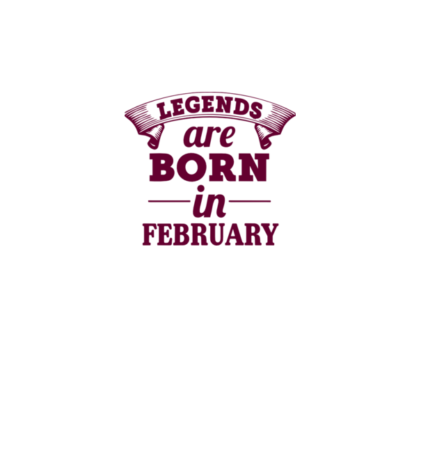 Legends are born in February model galben neon pe tricou