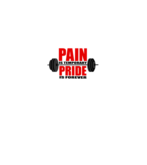 Pain is temporary model gri pe tricou